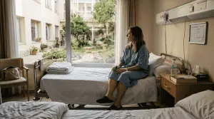 Paciente en proceso de recuperación tras un procedimiento estético