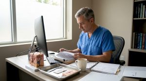 El cirujano analiza las diferentes opciones disponibles para tratar las cicatrices.